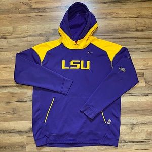Y2K Nike Fit solo swoosh LSU hoodie